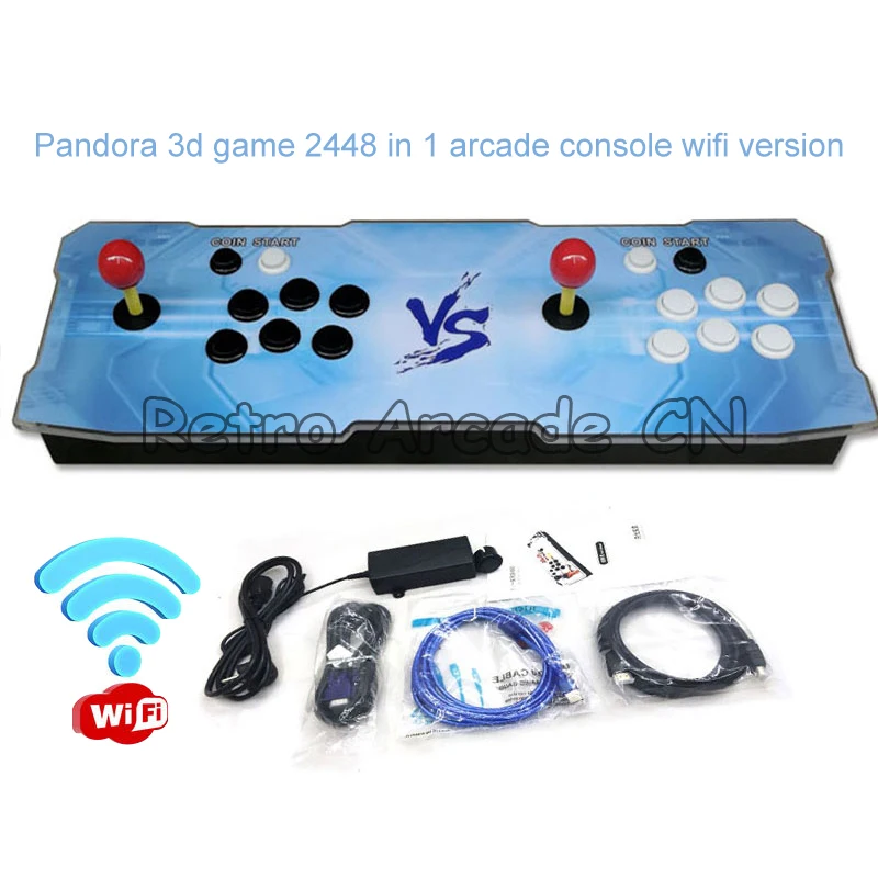 Wi-Fi-Консоль Pandora 2448 в 1 игровая доска 140 * 3d беспроводные игры онлайн-загрузка ретро