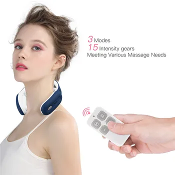 

CkeyiN TEN Remote Control Electric Neck Shoulder Massager Pain Relief Tool Health Care Relaxation Cervical Vertebra Health Tool