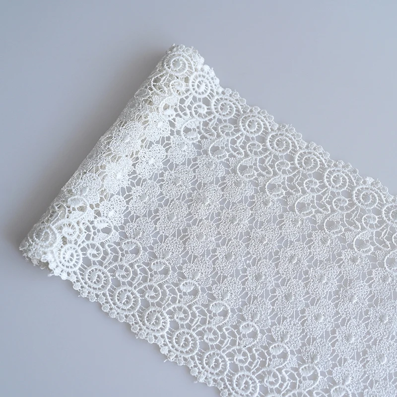 

Cusack 1 meter 21 cm Off White Lace Trim Ribbon for Desk Cover Table Runner Home Textile Trimming Lace Fabric Sewing Accessories