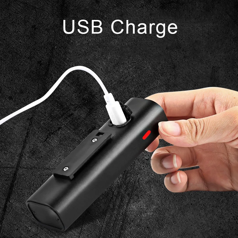 Передняя фара для велосипеда USB зарядка из алюминиевого сплава 3 режима 2500mA 400 люмен Предупреждение безопасности передний свет горный велосипед Открытый Велоспорт
