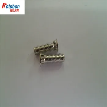 Best KFH-032-4/5/6/8/10/12 Broaching Studs Self-clinching Stud Clinch Pin Screw Pins Motherboard Sheet Metal Brass Tin PEM Standard
