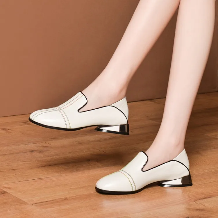 

Korean-style Deep Mouth Low Heel WOMEN'S Shoes Spring And Autumn New Style Mixed Colors Double Purpose Slipper Shoes Size Code C