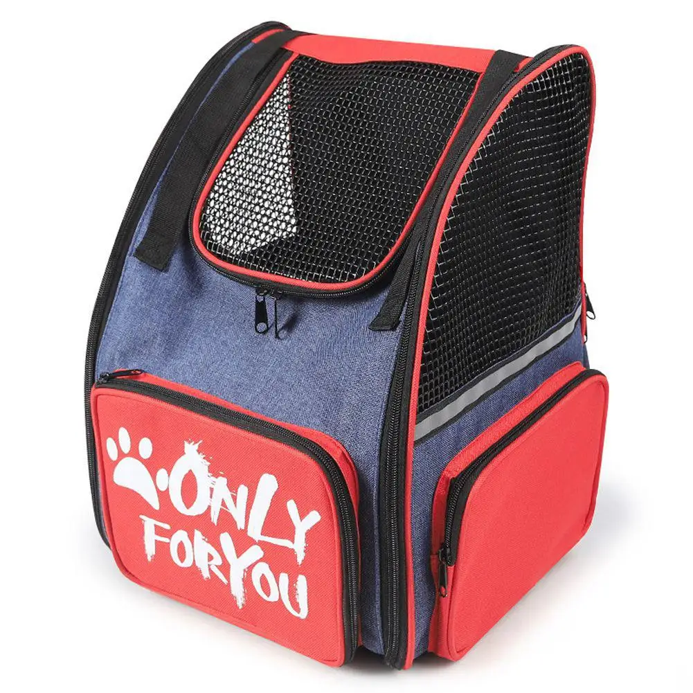 Дышащий складной рюкзак для домашних животных с сеткой для путешествий кошек собак