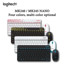 Беспроводная клавиатура и мышь logitech MK245/MK240 Nano для настольного компьютера, домашнего офиса