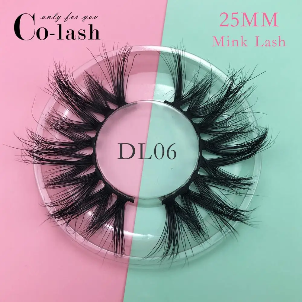 

Colash 25mm False Eyelashes Wholesale Thick Strip 25mm 3D Mink Lashes Custom Packaging Label Makeup Super Long Mink Lashes