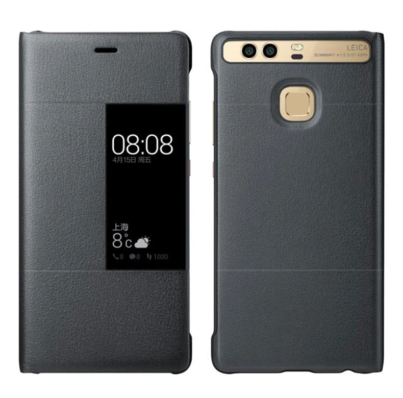 华为P9 PLUS 新款 侧窗皮套 (2)