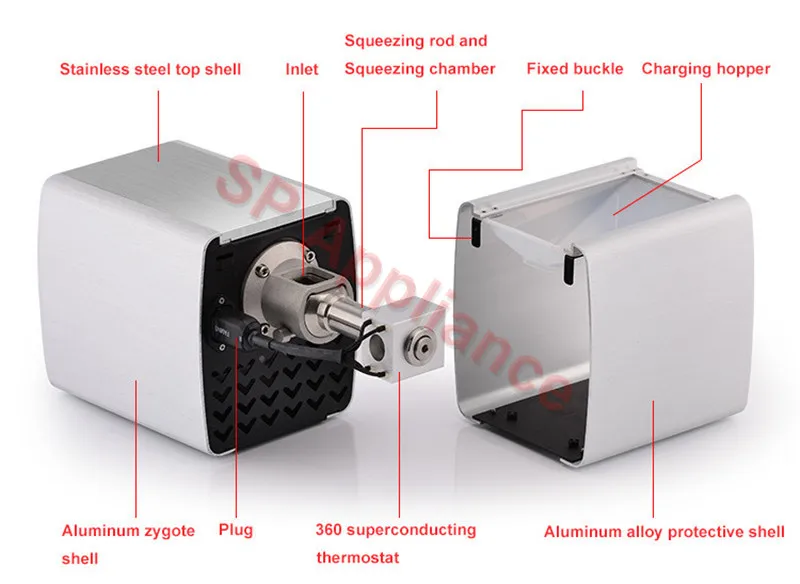 US $281.16 Small Hot And Cold Oil Press Automatic Multifunctional Oil Expeller Oil Extraction for Home and Commercial Use