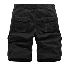 Модные мужские повседневные хлопковые шорты Карго с несколькими карманами, летние пляжные шорты TC21
