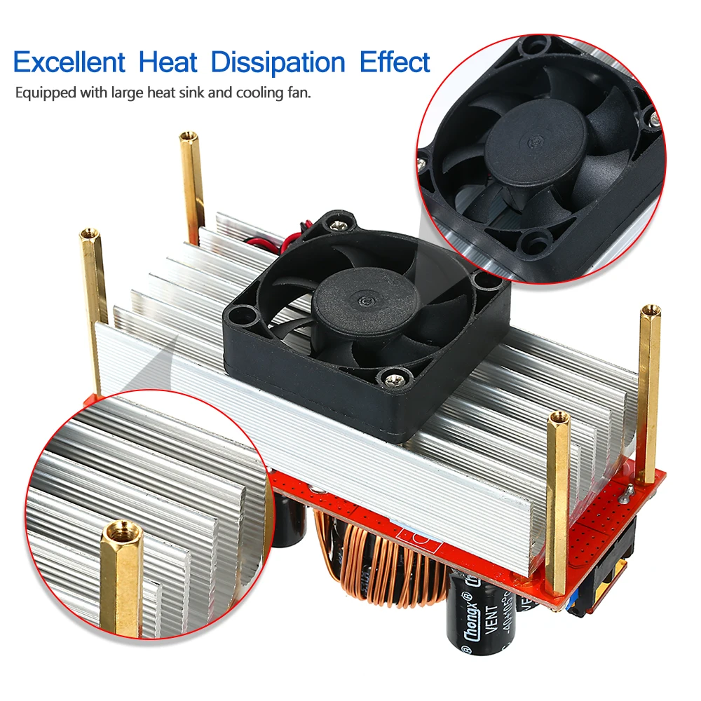 Горячая 1500W Boost DC контроллер повышающий преобразователь регулятор постоянного