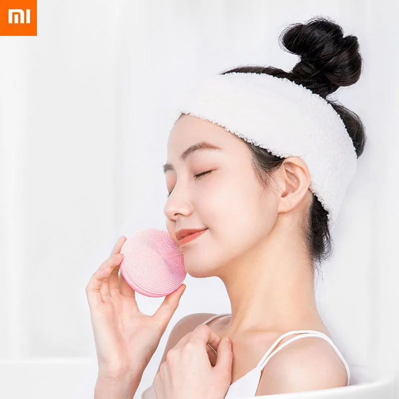 In Stock Xiaomi Sonic Facial Cleanser Electric Massage Waterproof Silicone Deeply Face Clean Skin Care Tools