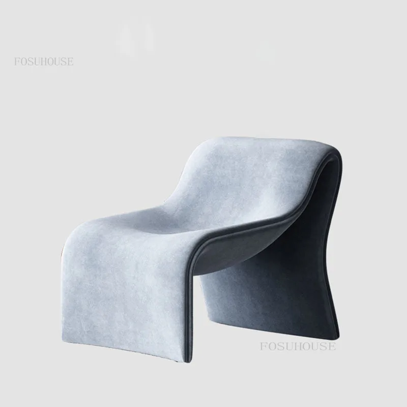 Scandinavia Fabric Living Room Sofas or Living Room Furniture Designer Light Luxury Hotel Villa Reception Sofa Chair