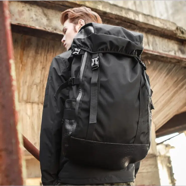 Черный цвет Mochila Plegable Hiking Bag Ski Sport Backpack Sporttas Outdoor Climbing Bag Tactical Bagpack Large Capacity Cycling Backpack - Цвет: Черный цвет