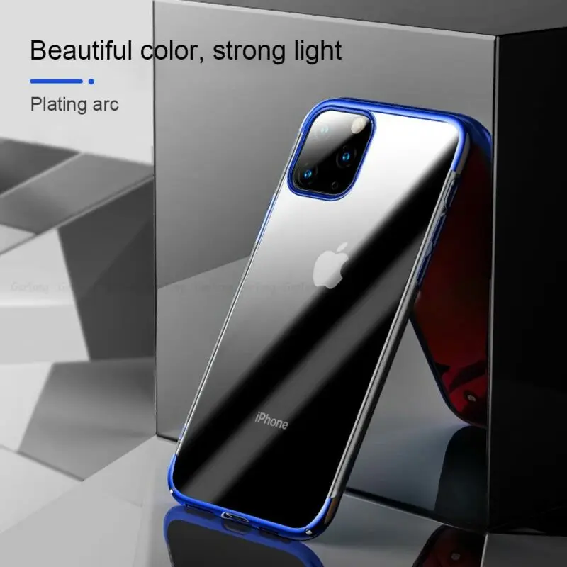 Для Apple iPhone 11 Pro Max XS XR X XS MAX 7 8 6 6S Plus Гибридный Силиконовый мягкий прозрачный чехол-бампер