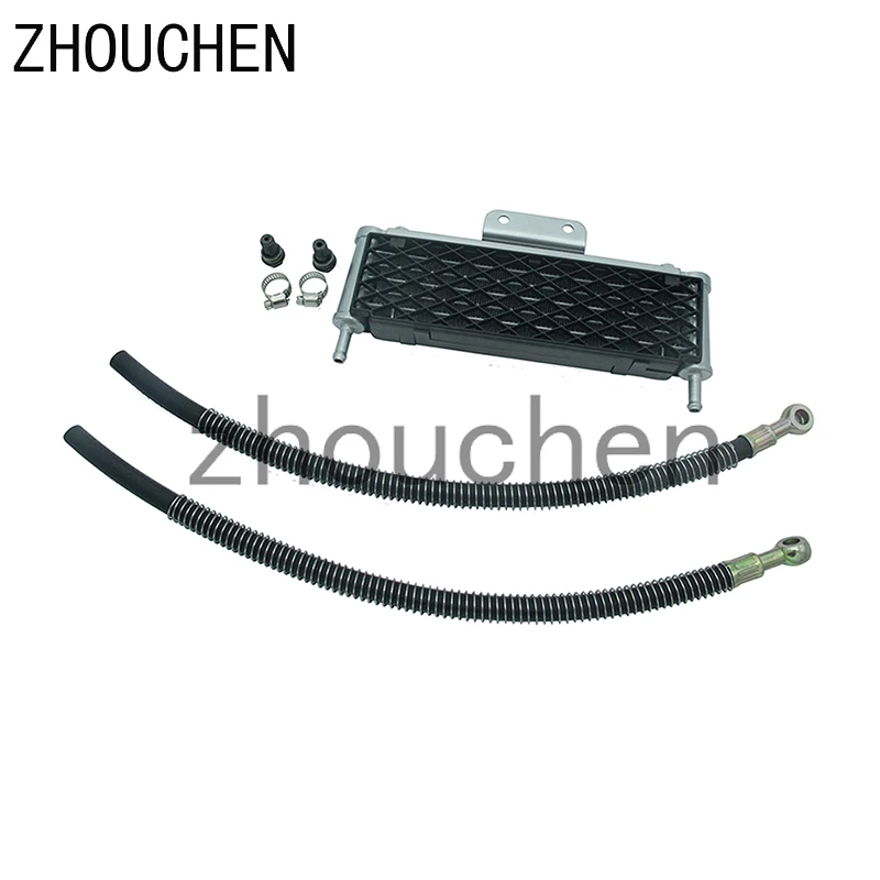 Мотоциклетный масляный радиатор 4 ряда сеткой большой Размеры с 10 мм Tubling для