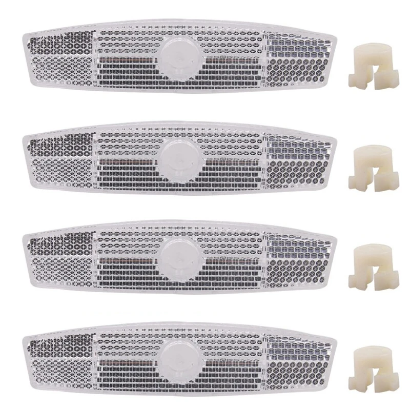 4pcs/set Bike Bicycle Spoke Reflector Safety Warning Light Safety Wheel Rim Reflective Lamp Mount Vintage Clip Tube Reflector