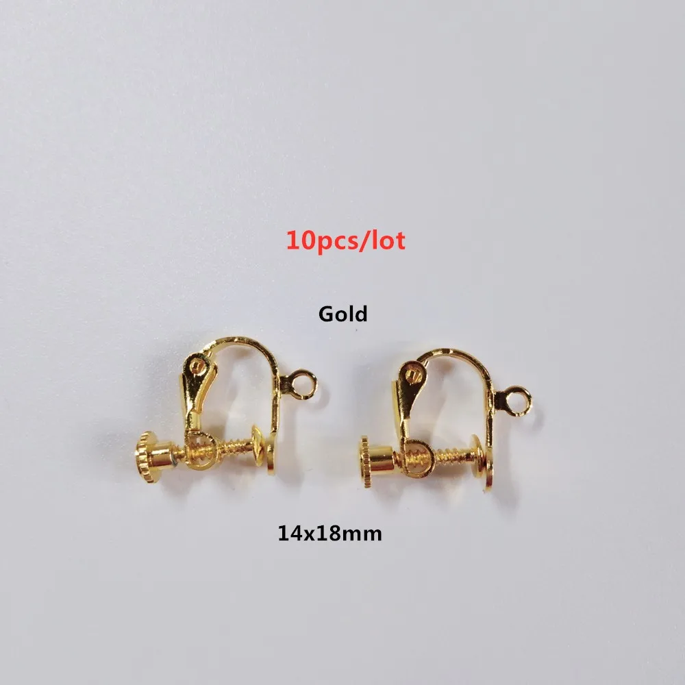 10pcs---Gold Новая Мода Bijoux металлический ушной крючок/Серьги Подвески для женщин Diy серьги для изготовления ювелирных изделий Аксессуары свадебный подарок кулон - Окраска металла: 10pcs---Gold