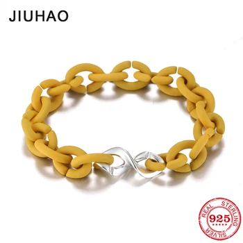 

High quality 925 Silver Unlimited fashion charm Beads Yellow Hard Rubber Bracelets hand accessories for women jewelry making