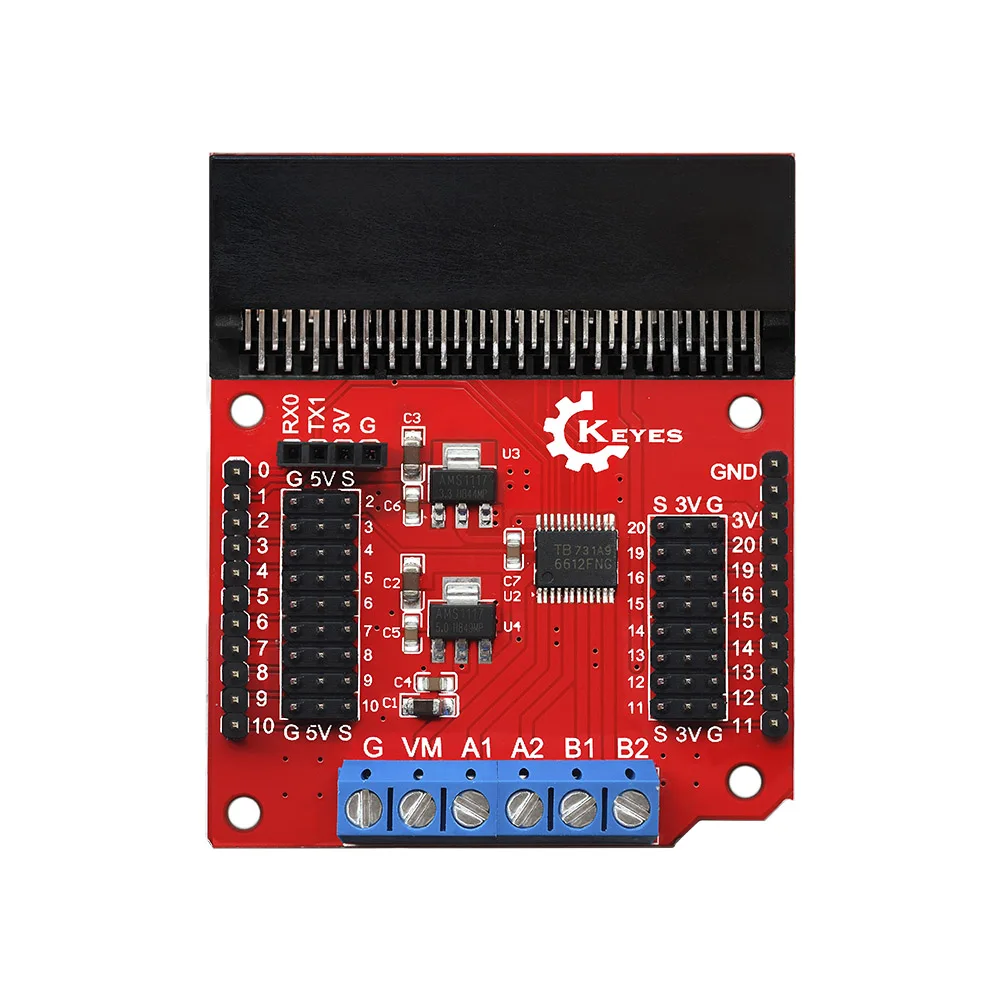 DC 6V-12V controlador de Motor de adaptación de placa de expansión para BBC Micro:Bit MicroBit V2