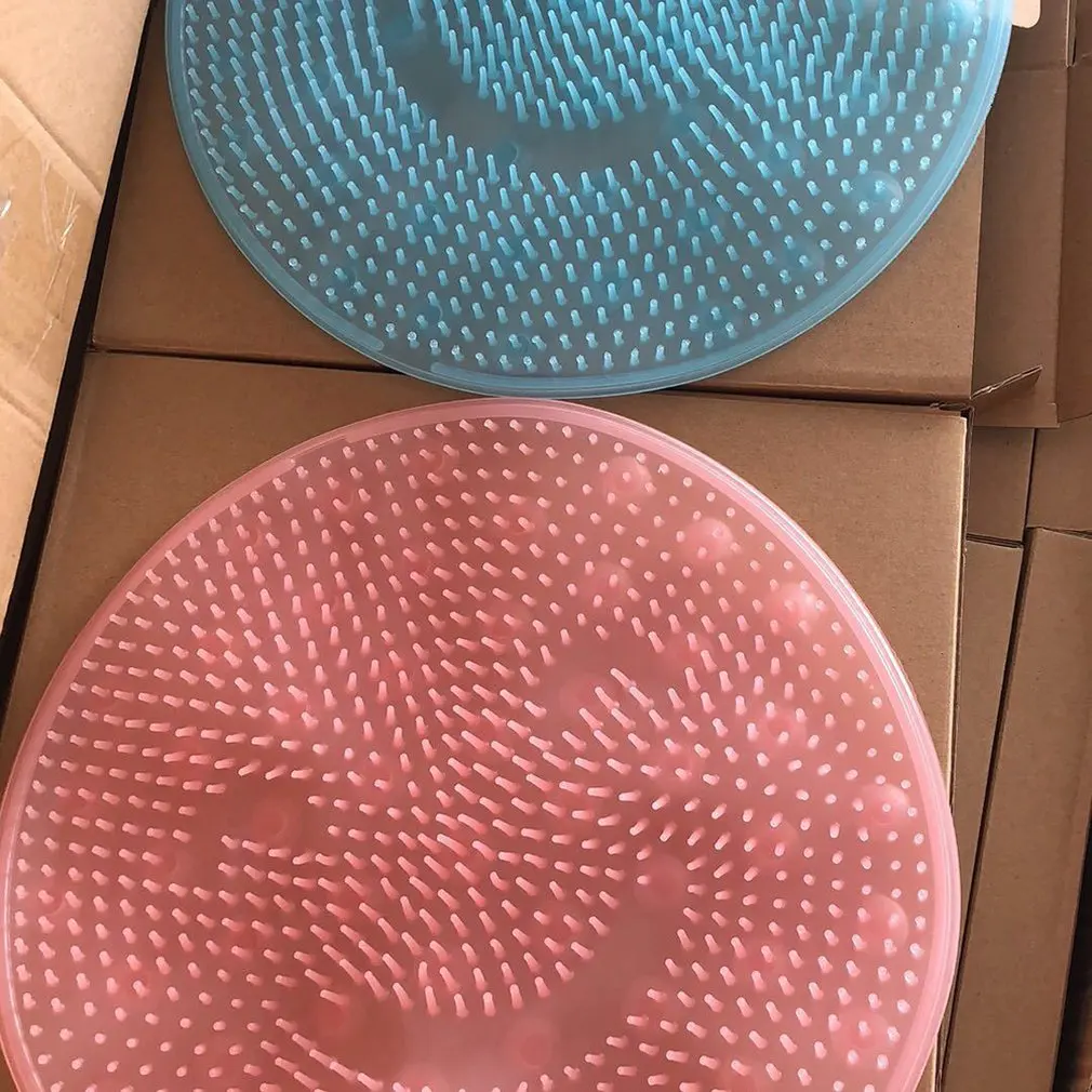 Silicone Lazy Wash Foot Bath Artifact Back Massage Cushion Sole To The Dead Skin Wash Brush Bathroom Suction Cup Mat