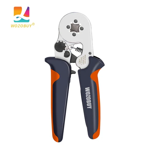 Ferrule Crimp Tool Wire Ferrule Crimping Tool HSC8 6-6 Self-adjustable Ratcheting Crimper for AWG23-10(0.25-6.0mm²)