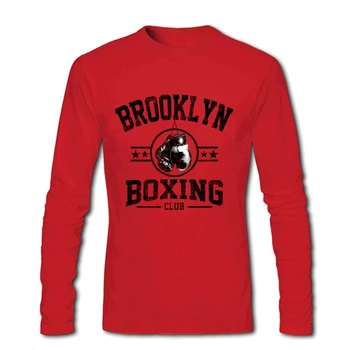 

2020 Brand Retro Style Brooklyn Boxinger Club T Shirt Men On Sale Tops For Male Long Sleeve 100% Cotton O-Neck Tee Shirts