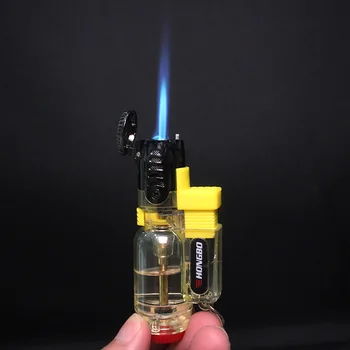 

Durable Metal Straight Flame Spray Gun Cigarette Lighter Windproof Ignition Inflatable Butane Jet Torch Lighters Smoking Gadgets