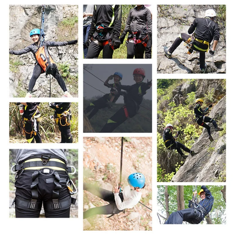 

New Climbing Rope Tool Right Hand Ascender 100kg Load Stop Rope Clamp Grab Carabiner Device Mountaineer Handle Accessory