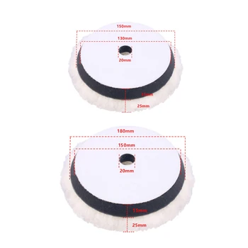 

Wool Polishing Pad Soft Sheepskin Buffing Pads with Hook and Loop Back Wool Cutting Pad for Car Furniture Glass and So On