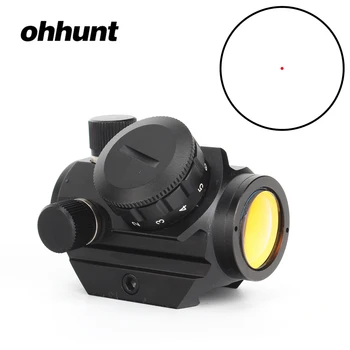 

ohhunt Low Power Compact 1X21 3 MOA Red Dot Sight Scope Weaver Picatinny Mount Tactical Hunting Rifle Riflescopes Hunt Optics