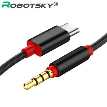 

Type C to 3.5mm Jack Converter Adapter Cable 1m Car Aux Audio Cable Earphone Adapter Cable For Xiaomi Letv Huawei Louder Speaker