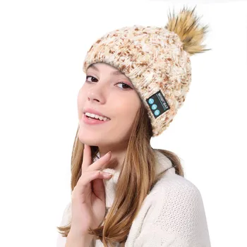 

Multifunction Wireless Bluetooth 4.2 Earphones Hat Men Woman Autumn Winter Knitted Fabric Music Hat Mic Suitable Most Sports