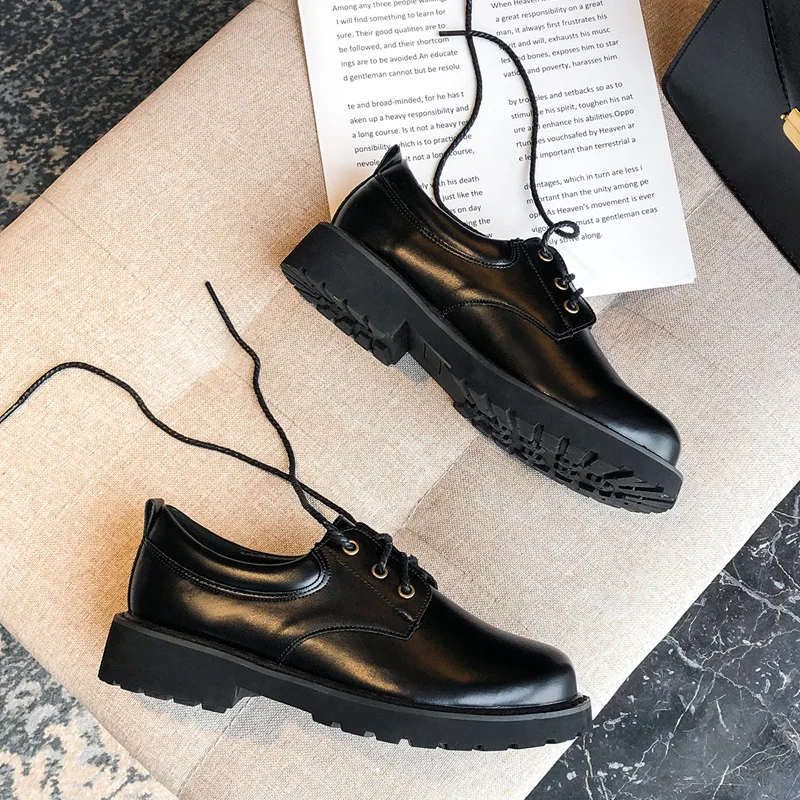 

JK Uniform Shoes 2020 WOMEN'S Shoes Spring Models in INS College Retro Single Shoes Lolita Small Leather Shoes Women's Chunky-He