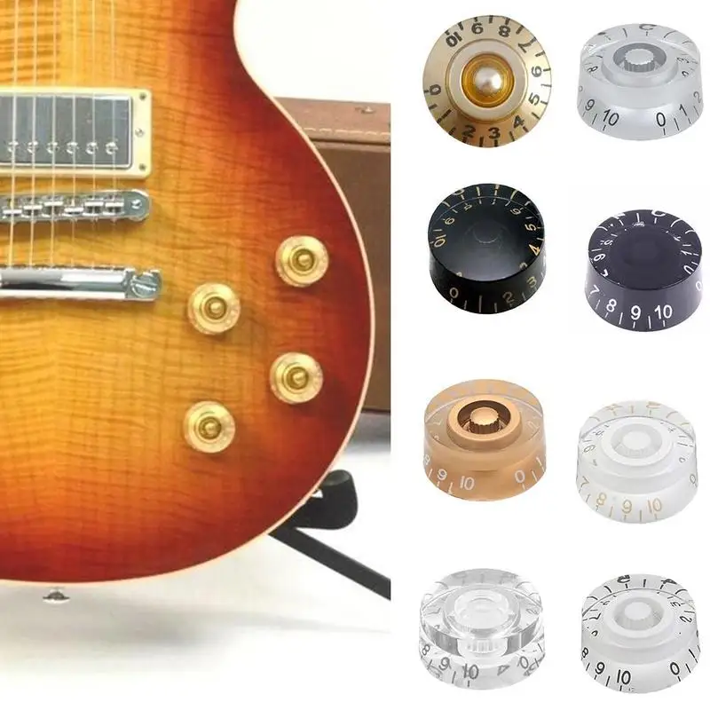 4 шт. Ручка потенциометра для гитары ручка голосового управления регулировки
