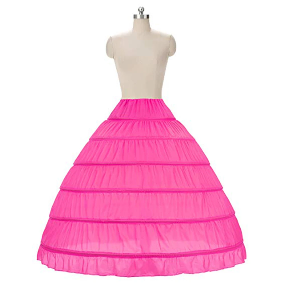 4 Hoops 5 Layers Ball Gown Petticoats  Black Petticoat Crinoline Underskirt Big Ruffle Wedding Accessories Tulle Underskirts