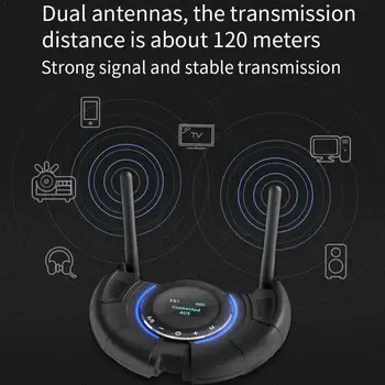 

Tx800 Wireless App Remote Control Audio Adapter With Receiver LCD Bluetooth Type-C Optical Interface Transmitter Fiber Disp U2R5