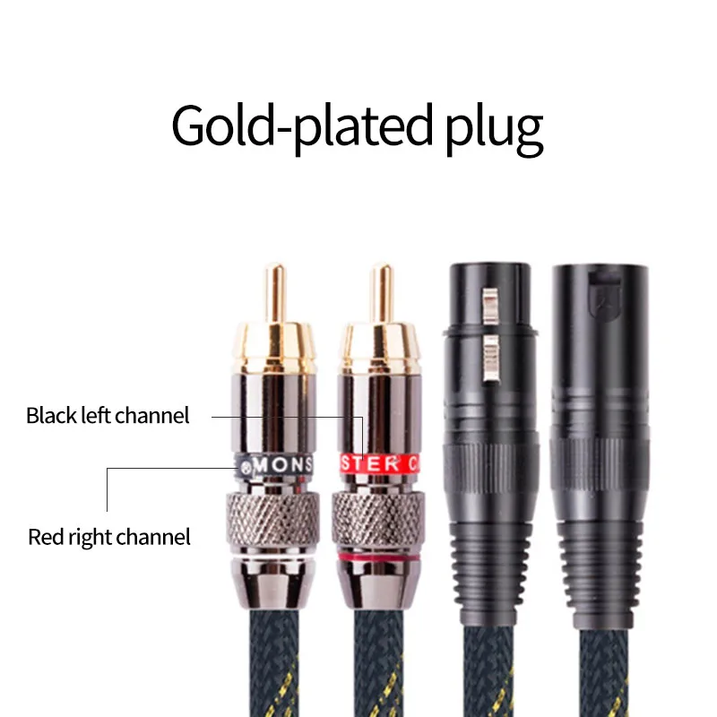 Canare Cabo Rca de Alto Desempenho Rca para Xlr Cabo de Áudio Hi-fi Premium Cabo de Interconexão - Image 2
