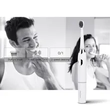 Беспроводная перезаряжаемая зубная щетка электрическая звуковая акустическая зубная щетка с двумя режимами работы УФ-бокс для зарядки