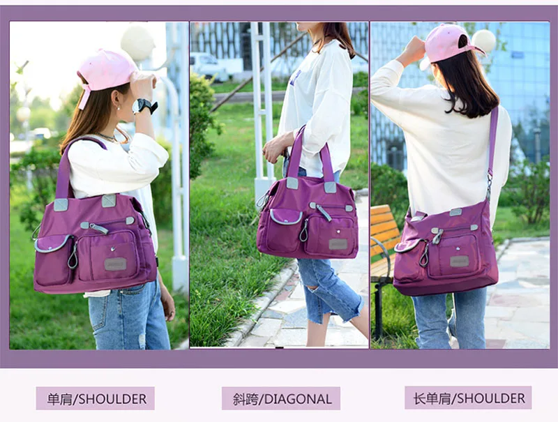 Free Shipping Large Capacity Women Bag Nylon Messenger Bag Designer Shoulder Crossbody Bag Women Handbag