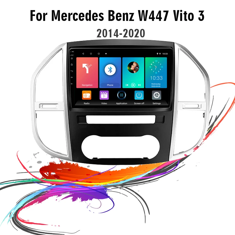 Автомобильный мультимедийный плеер easteregg для Mercedes Benz W447 Vito 3 Android 2014-2020 2 Din 10 1 дюйма