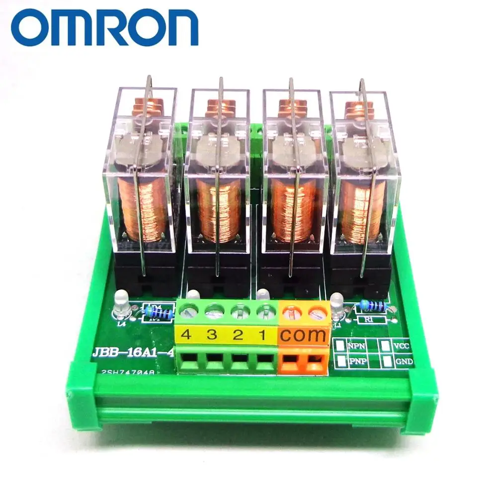 12VAC//DC Omron Relay Module 4 Channel 1NO1NC Relay SPDT Module Omron Relay PLC