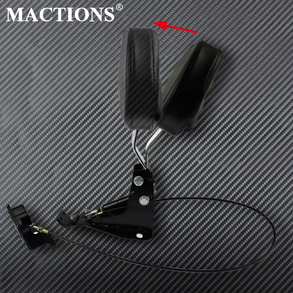 

Motorcycle Chrome Arm Driver Backrest +Adjustable Mounting Set For Harley Touring Road King Street Glide Electra Glide 2009-2018