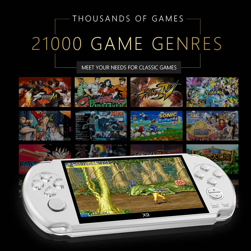 

2019 Newest Built-in 21000 Games 8GB 5 Inch PMP Handheld Game Player MP3 MP4 MP5 Player Video FM Camera Portable Game Console