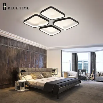 

Led Ceiling Lights Square Modern Ceiling Lamp for Bedroom Living room Dining room Kitchen Light Fixtures Black White 420mm 520mm