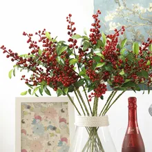 Рождественские ягоды высокого качества искусственные черники фрукты Искусственные цветы дом Цветочная композиция искусственный цветок для декорирования
