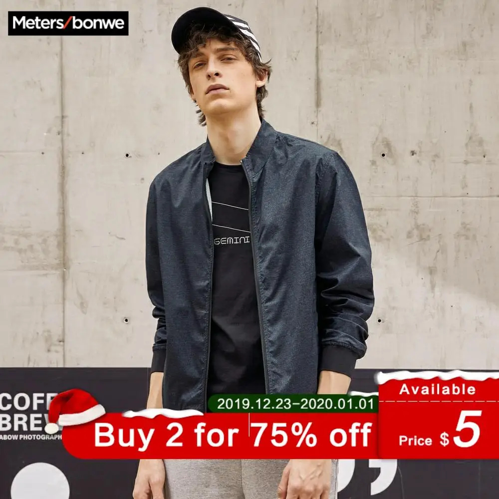 Metersbonwe мужские повседневные куртки для мужчин одноцветная модная куртка Мужское