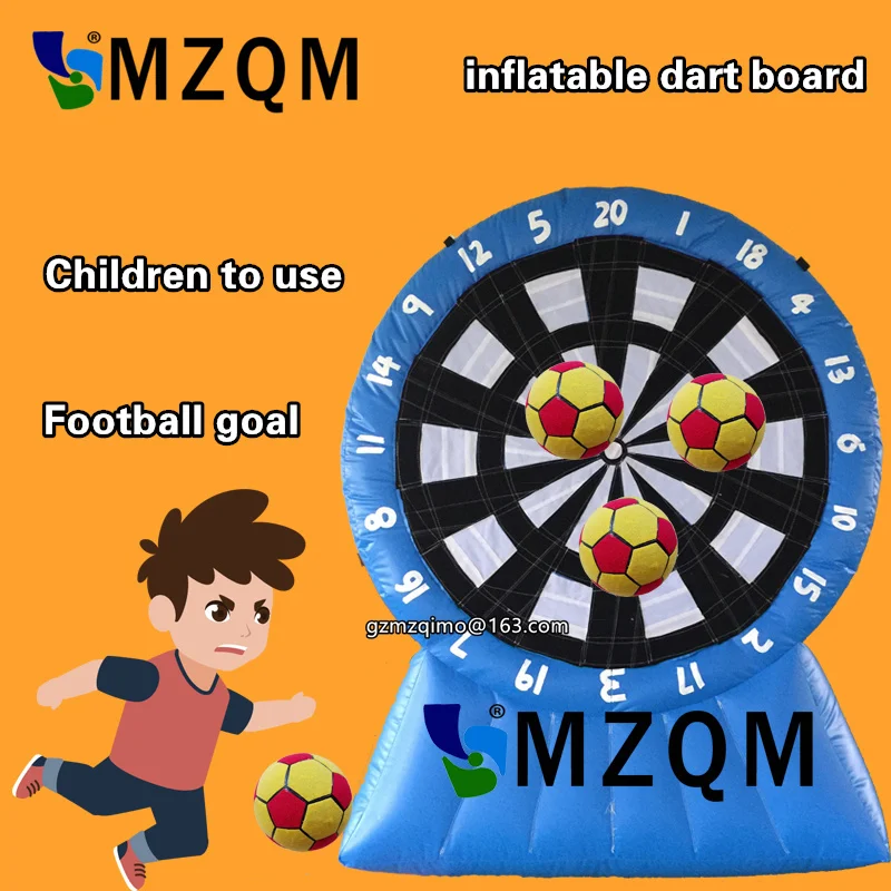 Hot Blue Kids Use 2.5m/8.2ft Height Inflatable Football Soccer Dart Board Game | Игрушки и хобби