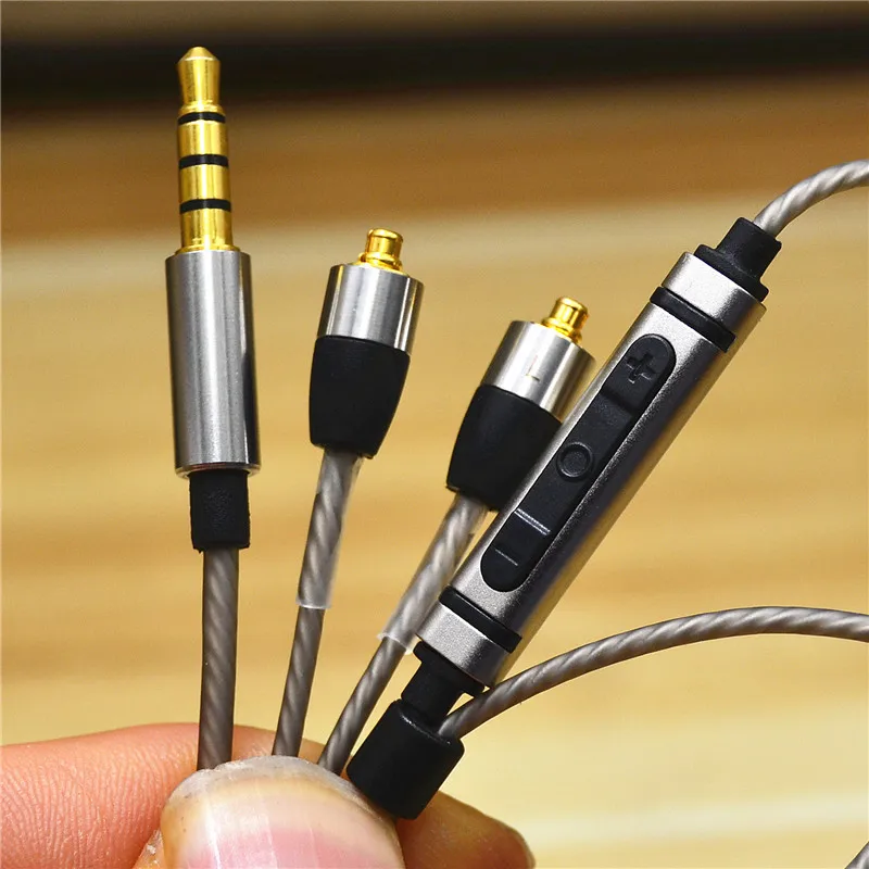 Новый кабель для наушников ie80 / ie80s mmcx Apple Phone lightning-кабель Sennheiser Shure и микрофона |
