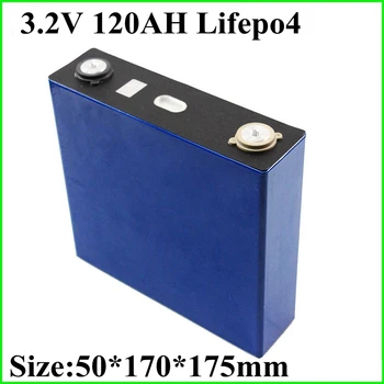 

4PCS 3.2V 120Ah LiFePO4 Long LifeCycles 3500 Times Max 3C for 12V Solar Energy Storage Battery Pack
