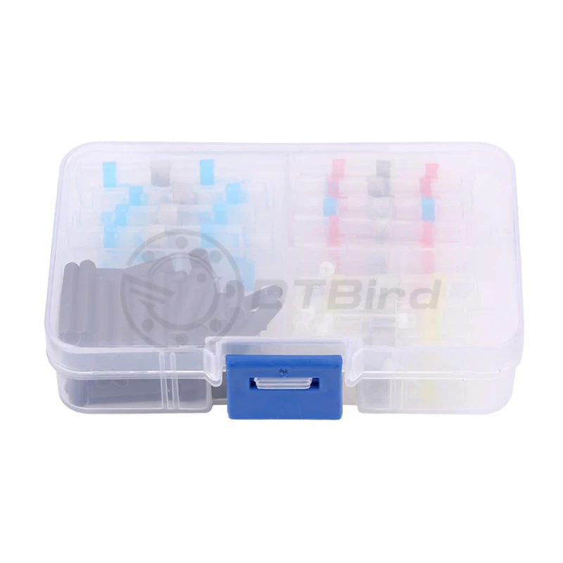 100PCS Boxed Assorted Solder Sleeve Heat Shrink Splice Butt Wire And Drop Ship Waterproof Solder Ring Set Combination Quality