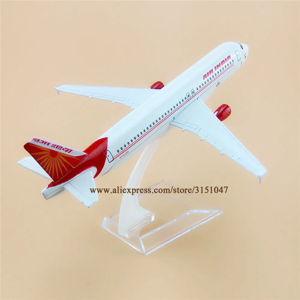 16 см белый воздух Индия A320 Airbus 320 Airways Airlines металлический сплав модель самолета